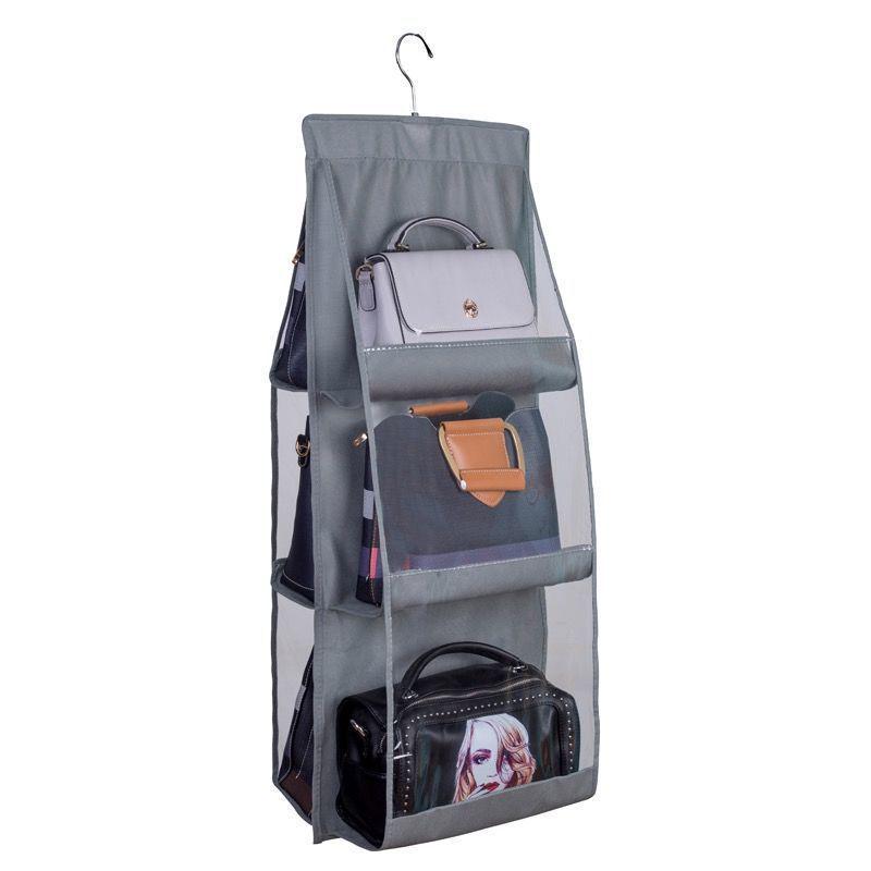 Hanging Wall-Mounted Bag Organizer for Wardrobe Storage
