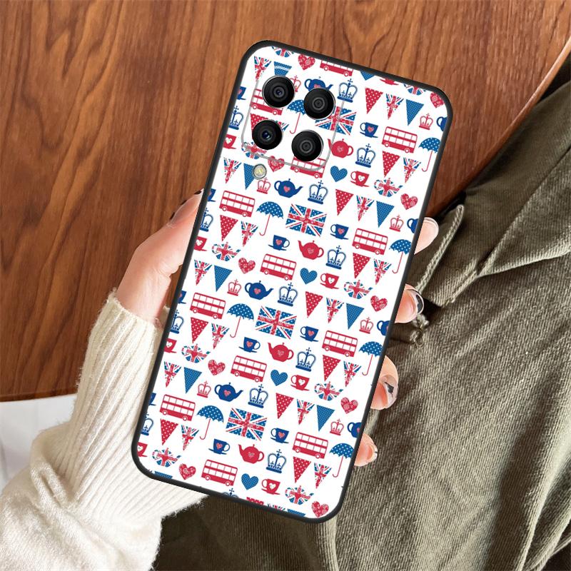 London Rotes Telefon Bus Big Ben Hülle Für Samsung Galaxy M13 M33 M53 M15 M35 M55 M06 M16 M36 M56 M31 M12 M32 M52 M14 M34 M54