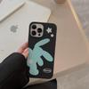 The minimalist rabbit phone case is suitable for iPhone 13, iPhone 15, iPhone 16 Pro Max
