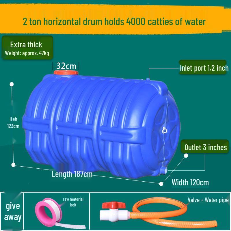 Lebensmittelechter Kunststoff-Wassertank mit großer Kapazität - Horizontal rechteckiges Design für den Heimgebrauch