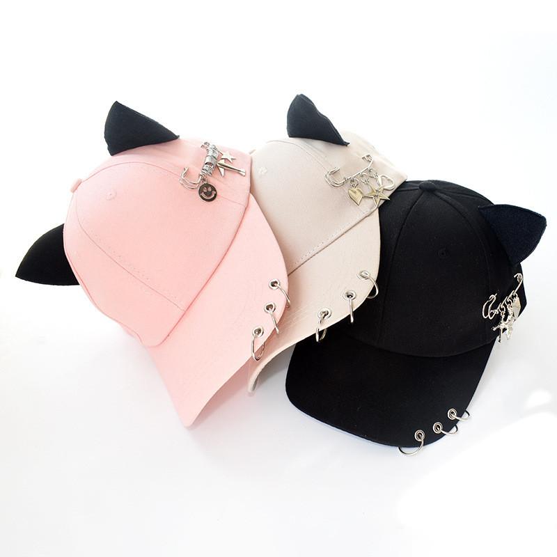Baseball Cap With Metal Decor For Casual Wear And Sun Protection