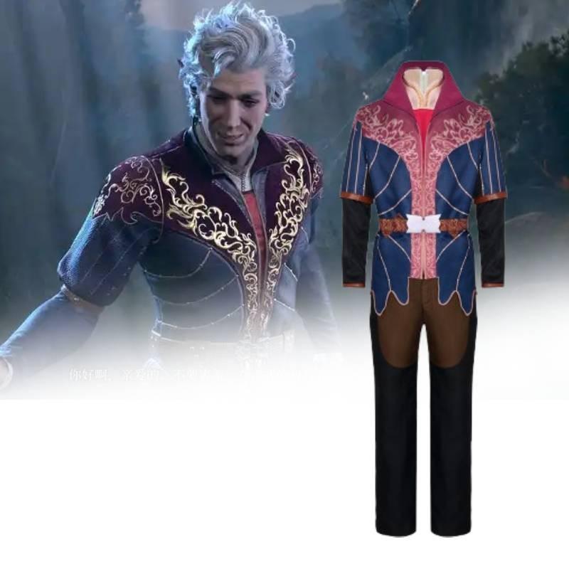 Baldurs 3 Gate Astarion Ancunin Cosplay Costume Game Character Party Halloween