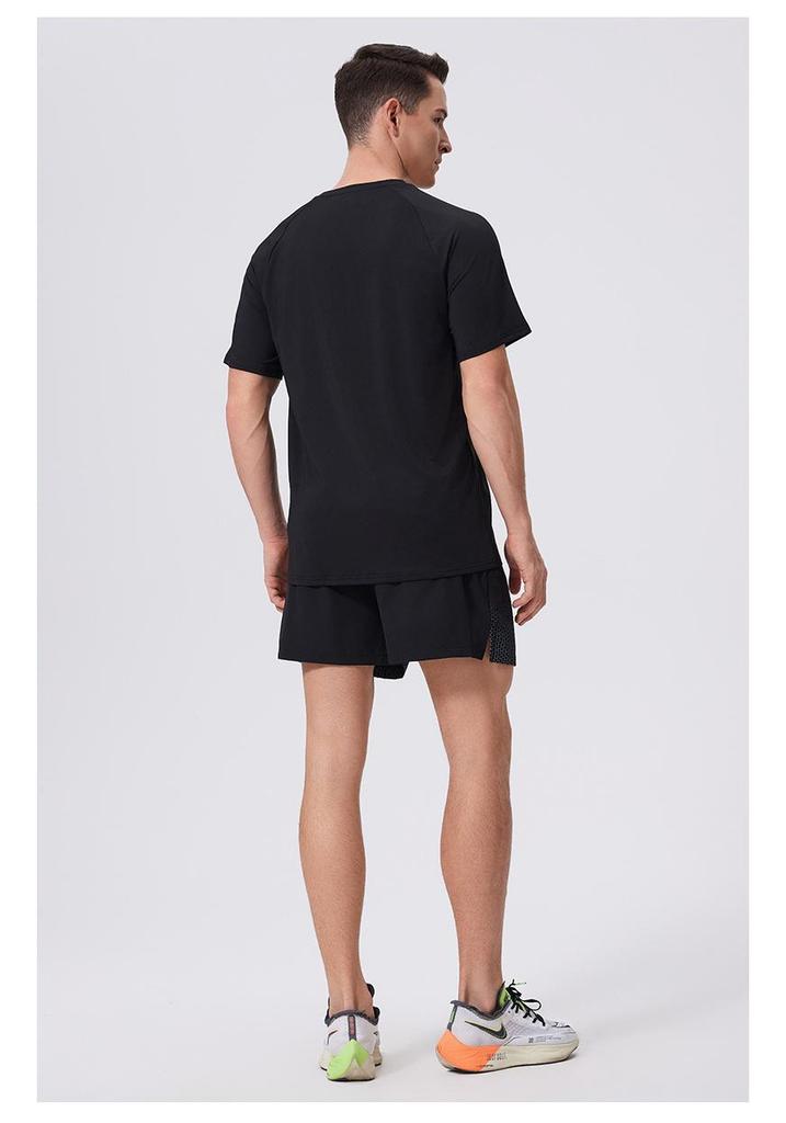 2025 Men's Quick-Dry Breathable Running T-Shirt - Short Sleeve Casual Fitness Top