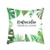 New Nap Pillow Green Leaves Sofa Plush Pillow Case Home Summer Cushion