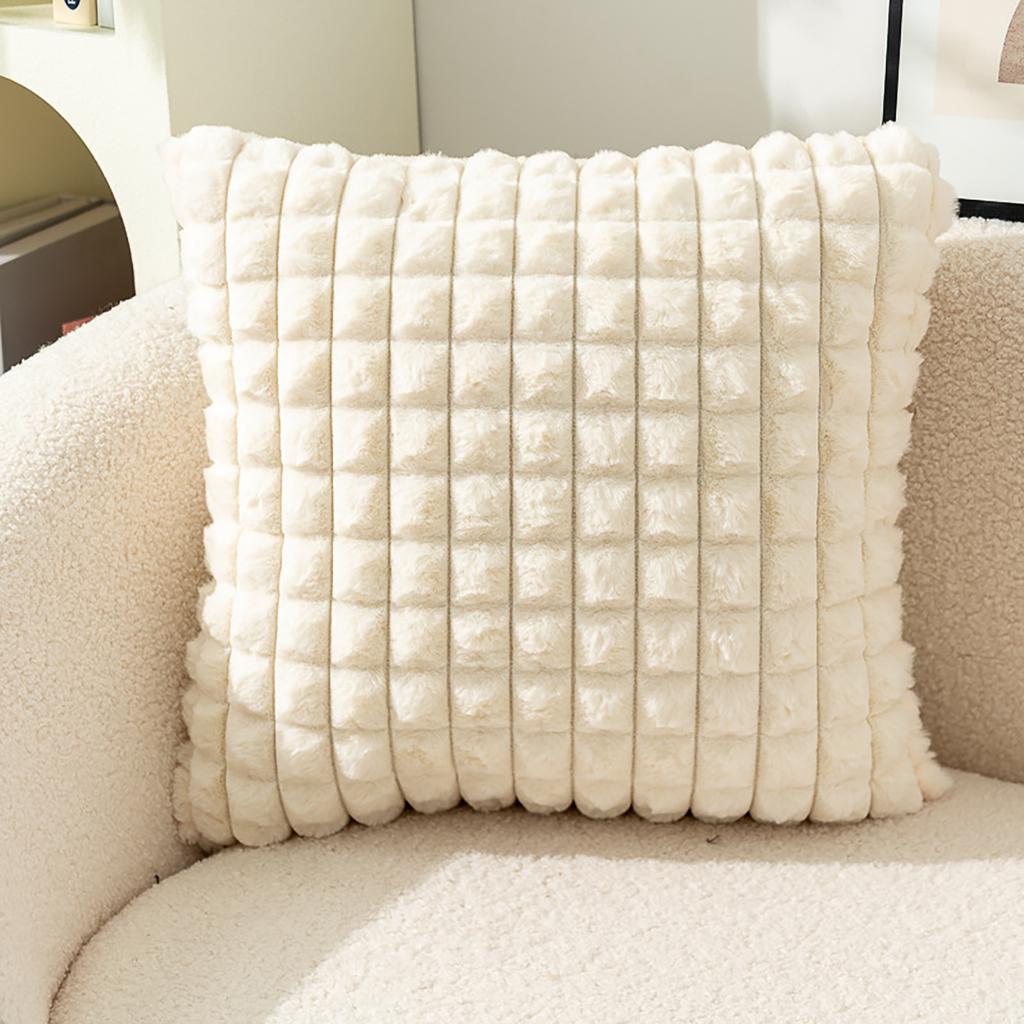 New Year Plushie Pillowcase Comfortable Easy Washing Cushion Cover for Sofa and Bed Decoration