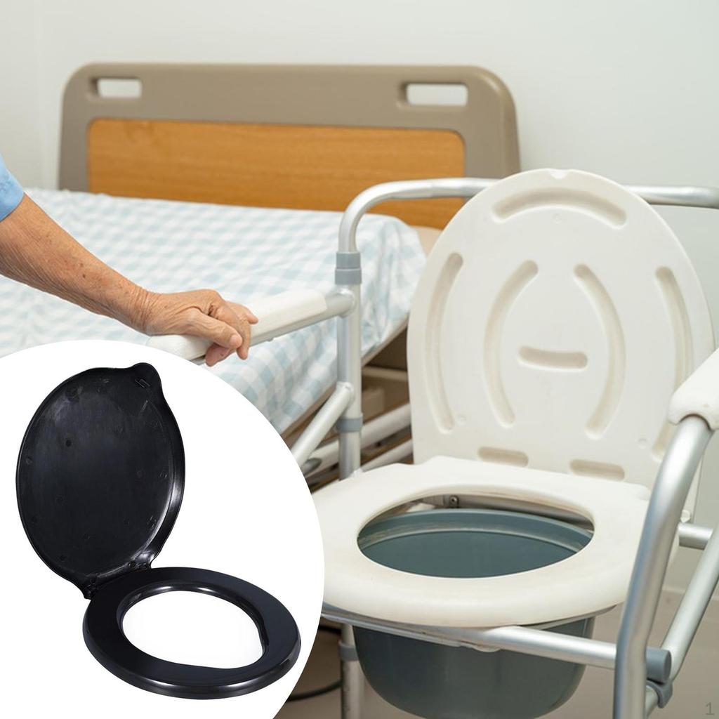 Bucket Toilet Seat with Lid, Convenient Sturdy (No Bucket) Snap on for 20L Outdoor