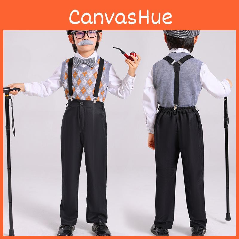 Childrens Elderly Day Cosplay Costume Stage Performance Halloween Party Fashion
