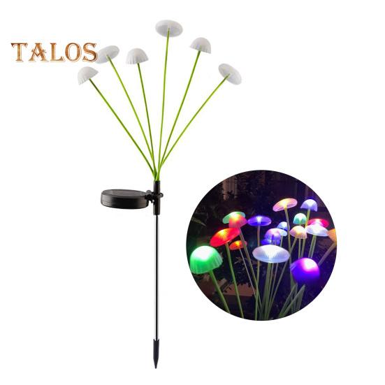 

Светодиодная солнечная лампа с автоматическим включением/выключением, простая установка, IP44, водонепроницаемая, медуза, солнечный садовый светильник, романтическое украшение двора 6pcs разноцветный