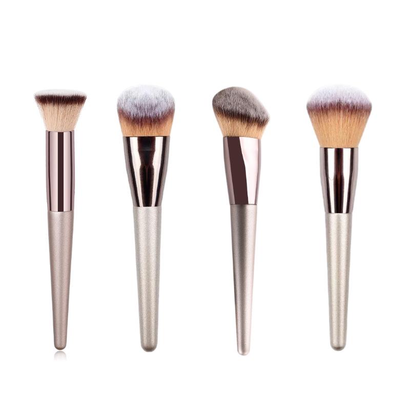 

Шампань Золотой Многофункциональная кисть для макияжа для нанесения тональной основы, румян, пудры, теней и маски