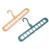 9 Hole Hanger Closet Storage Organizer Multifunctional Rotatable Space Saving Tool for Wardrobe