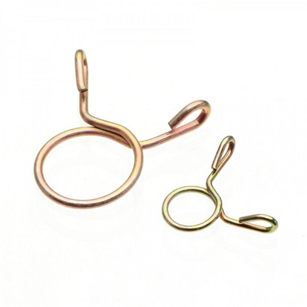 

10Pcs Spring Hoop Hose Clamp Zinc Plated Pipe Clip Fuel Tube Water Pipe Air Tubing Fixed Clip Assortment Kit Home Hardware M10
