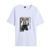 Demon Slayer Anime Tryck Oversized Bomulls T-shirt Herr och Dam Bekväm Mångsidig Street Y2K Sommartrend Harajuku T-shirts