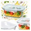 Lunchbox 1040 Ml Pojemnik Szklany Na Żywność Hermetyczny Jedzenie Lunch