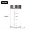 1Pcs High Borosilicate Glass Bottle Leak-proof Bottle Brewing Wine Bottle with Scale Coffee Cup Household Travel Fluid Container