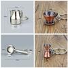 Unique Coffee Machine Filter Handle Keychain Fashion Metal Key Ornament Bag Charm Present for Coffee Aficionados