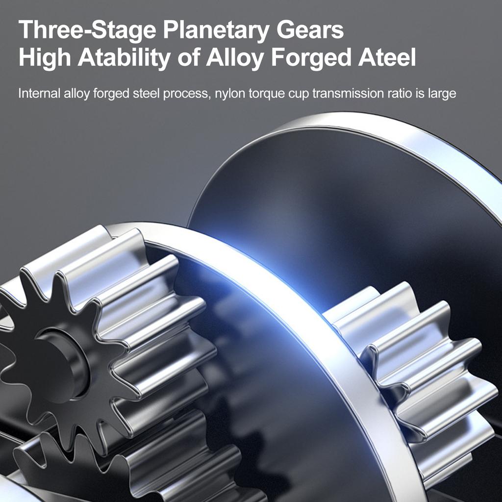 21V Electric Screwdriver 2in1 Impact Driver + Hammer Brushless Rechargeable Power Screwdriver