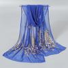 Schleier Pfau Heißprägung Gold Glitzer Schal Schal Damen Elegant Lange Schals Premium Temperament Schleier Kopfbedeckungen 170*60cm