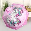 Magical Unicorn Cloud Sticker Decal for Kids Room DecorUmbrella, Portable 3-Fold Compact Umbrella,Christmas Gift ES483
