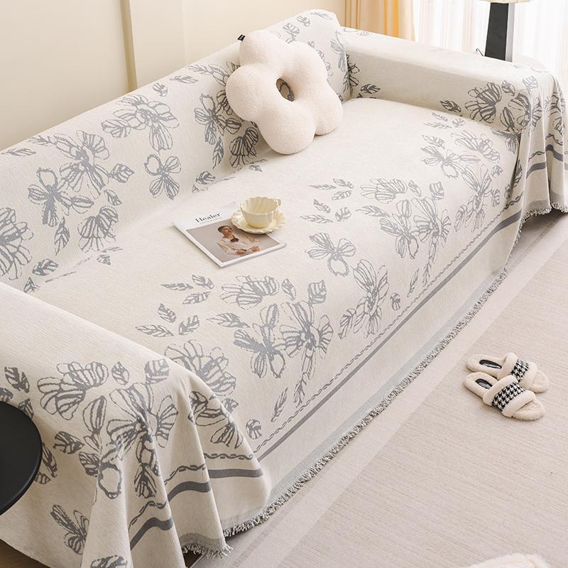 Four Seasons Universal Sofa Cushion Chenille Universal Sofa Cover Towel Full Covered Cover Anti-Scratching Cushion
