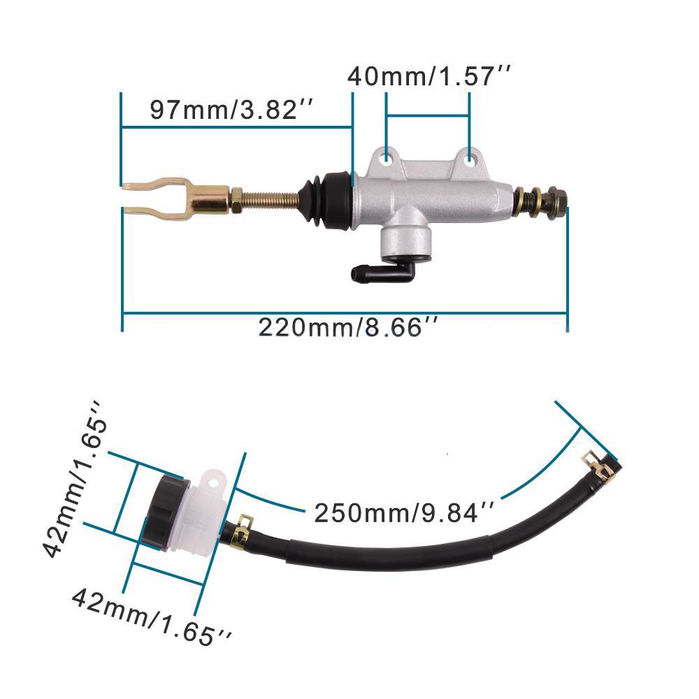 Motorcycle rear brake pump for 50cc 70cc 90cc 110cc 125cc off-road motorcycle dirt bike