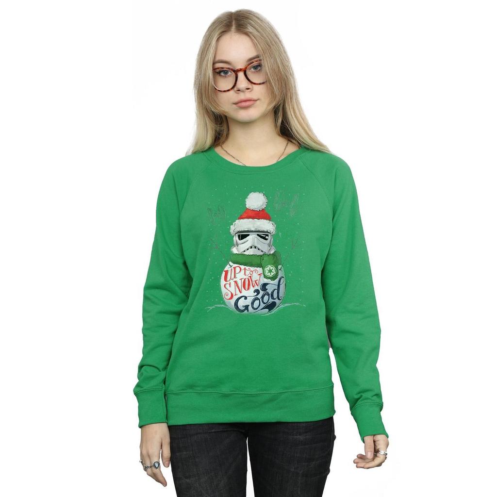 STAR WARS Womens/Ladies Stormtrooper Up To Snow Good Sweatshirt