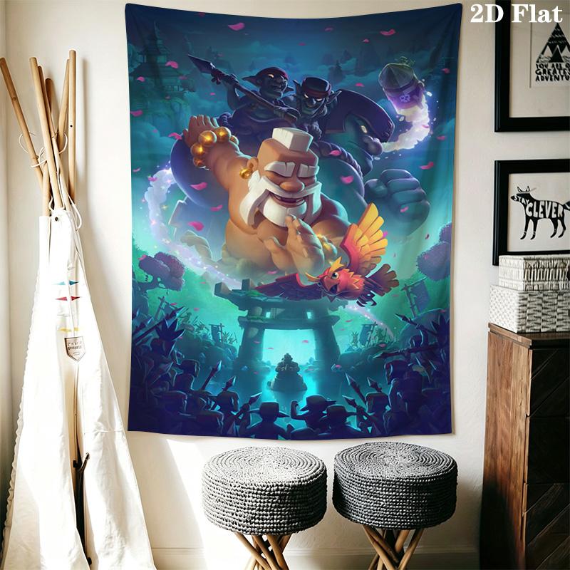 Clash Royale Pattern Home Decor Tapestry, Wall Hanging, Decorative RV Wall Cloth.DGT0925096