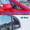 For Honda Civic Sedan 2006-2015 ABS Plastic Front Rear Window Quarter Louver Cover Side Vent Trim Car Adhesive Accessories