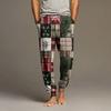 Men's Drawstring Pocket Cuffed Casual Pants Home Sleep Pants