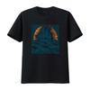 Vintage Nautical Sailing Ship Sunset Ocean Wave Print Casual T Shirt Vintage Washed Designer Clothes Stretched Unisex