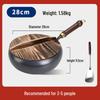 Wutuo Zhangqiu 28cm Hand-Hammered Iron Wok Set