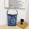 Borsa a Secchiello da Donna Stampata Casual Carina Borsa a Mano Borsa alla Moda Borsa a Spalla