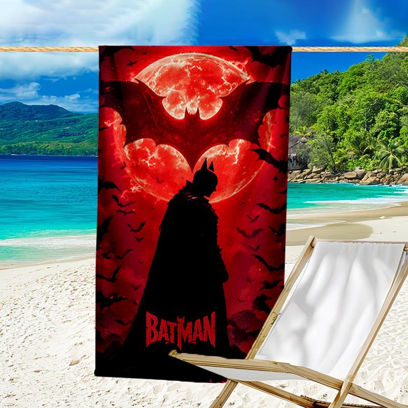 Asciugamano da Spiaggia Il Cavaliere Oscuro - Morbido, Assorbente in Microfibra, Leggero, Ideale per la Spiaggia, Feste, Viaggi, Campeggio, Regali per Fan