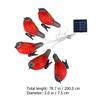 1Set Solar LED Robin Shape Light String Decorative Lamp String for Garden Outdoor Balcony Party Scene LED Decoration Lamp