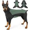 High Stretch Fleece Dog Jumpsuit Soft Warm Dog Warm Pajamas Dog Winter Home Outfit  Sleeping