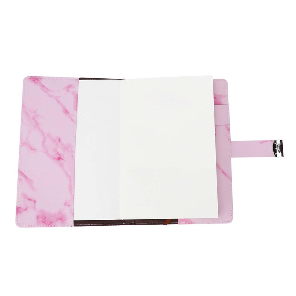 A5 Note Book PU Leather Cover Password Lock Notepad Diary Book Office School Supplies