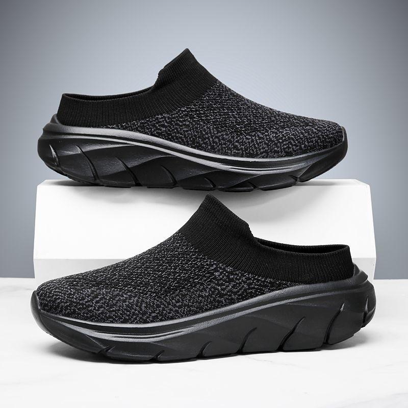 Chinelos Masculinos Novos de Verão Respiráveis para Casa e Interior Chinelos Masculinos com Solado Grosso Slides Calçados de Caminhada da Moda Masculinos chanclas de hombre