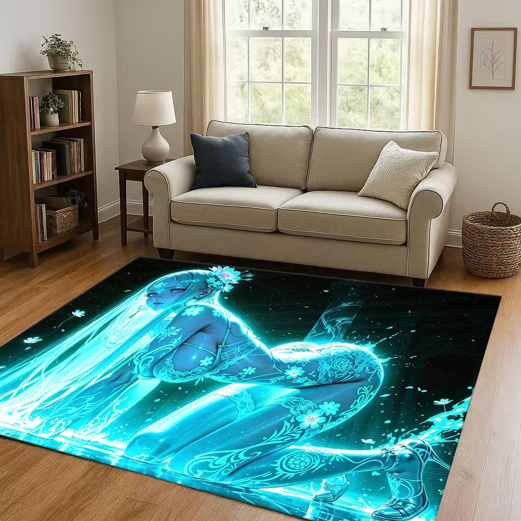 27 Style Sexy Bikini Girls Cartoon Anime Characters Living Room Non Slip Area Rug Carpet for Bedroom Playroom Sofa,Doormat Gift