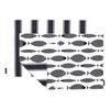 STIL Dekoration Set mit 2 wendbaren Baumwolle x Blaufisch Mittlere Platzsets, 100% (30cm 45cm), Design, W3100500,