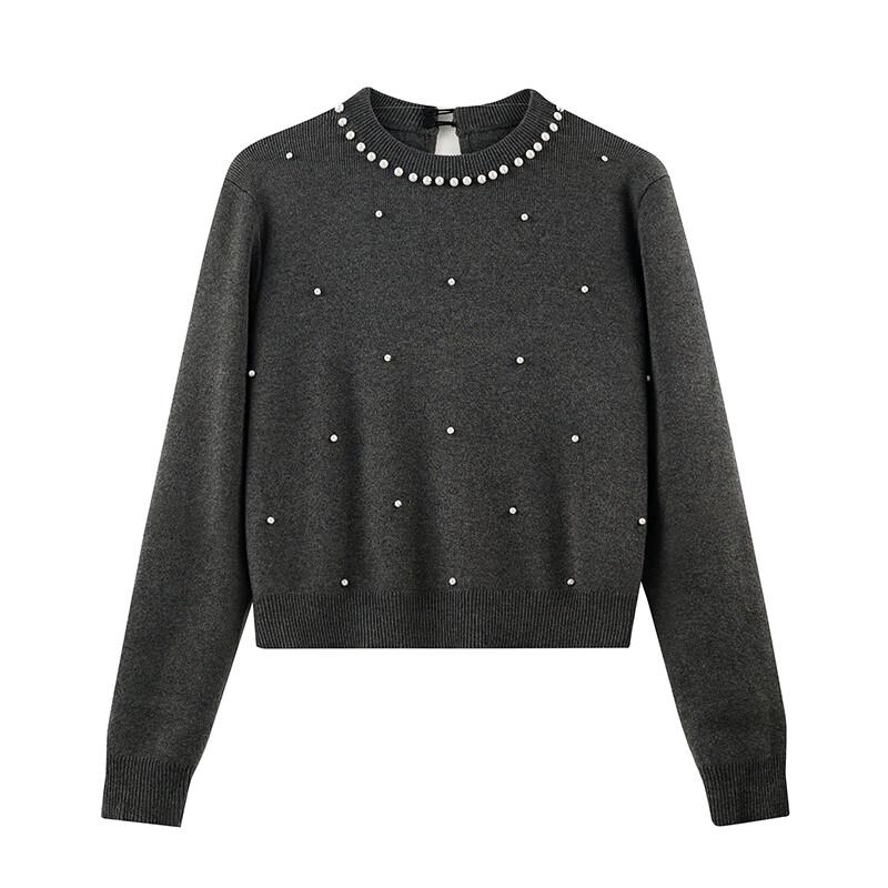 Women's Beaded Knit Sweater