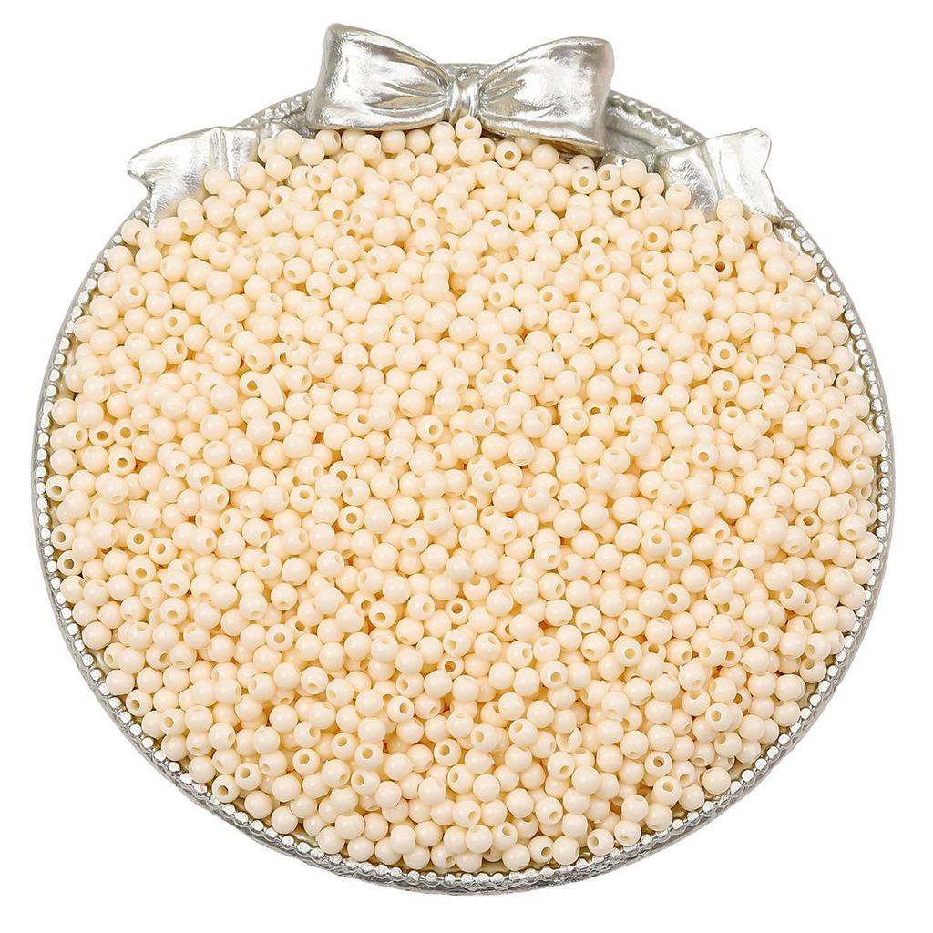 1800Pcs Acrylic Beads Solid Colored Round Loose Spacer Beads for Jewelry Making DIY Bracelets Necklace