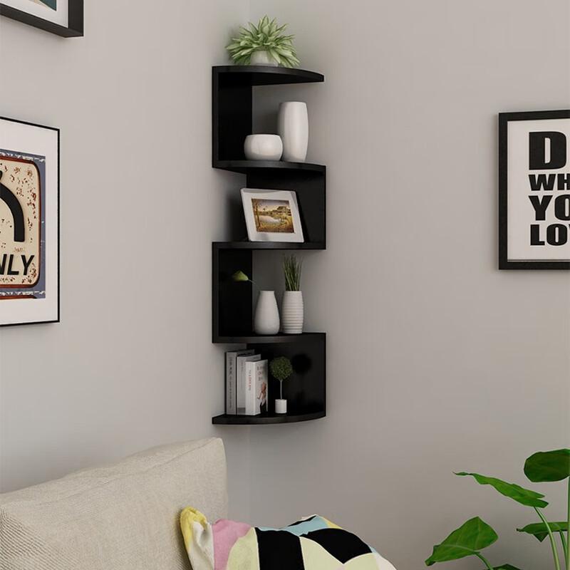 Wall-Mounted 5-Tier Corner Storage Shelf
