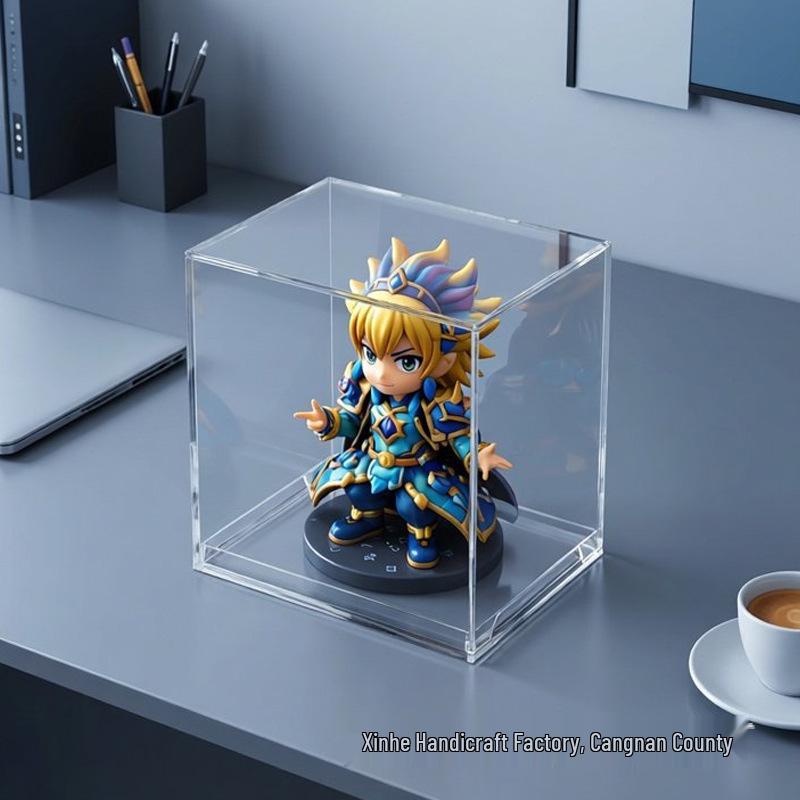 Acrylic Display Case with Lid for Dolls, Figures, and Fish Tanks