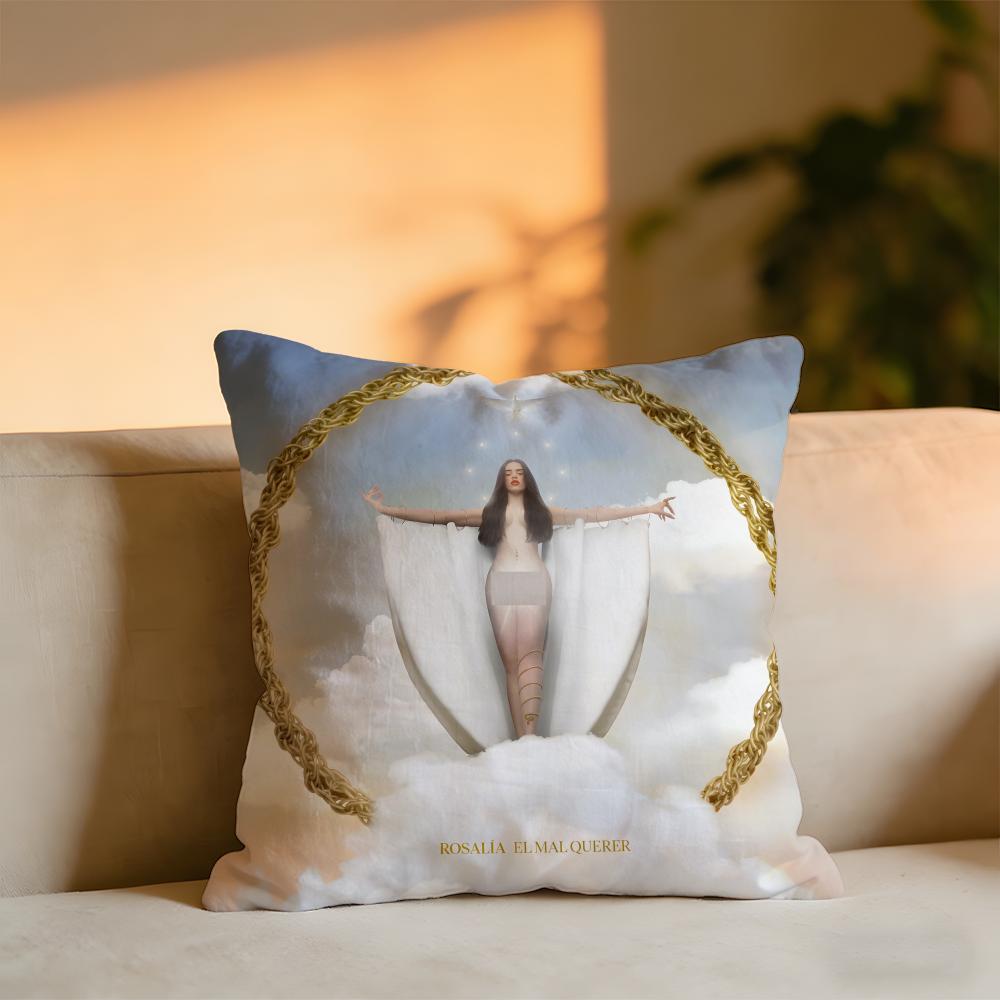 Rosalia Album Cushion Cover Cozy Velvet Throw PillowSoft Warm Cushion For Sofa  Bed