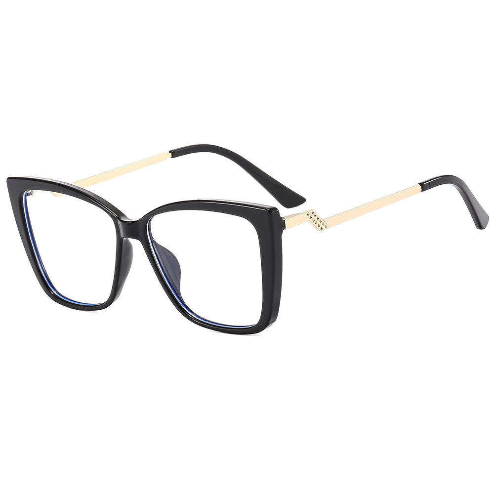 Trendy Anti-Blue Light TR90 Cat Eye Square Glasses Blue Light Lens