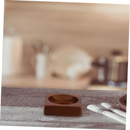 COLLBATH Wooden Grinder Bottle Base, Salt and Pepper Tray for Countertop Organization, Sturdy Wooden Stand, Storage Tray for Kitchen and Dining Table