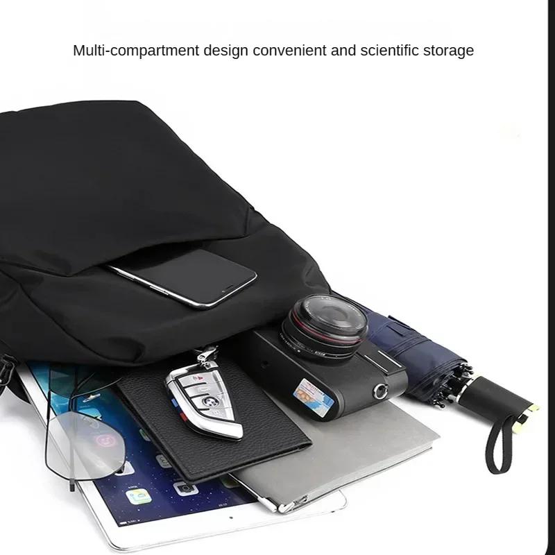 Nylon Trekking Backpack For Men Capacity Waterproof Convenient Small Storage Bag For Outdoor Activities  Cycling And Outing