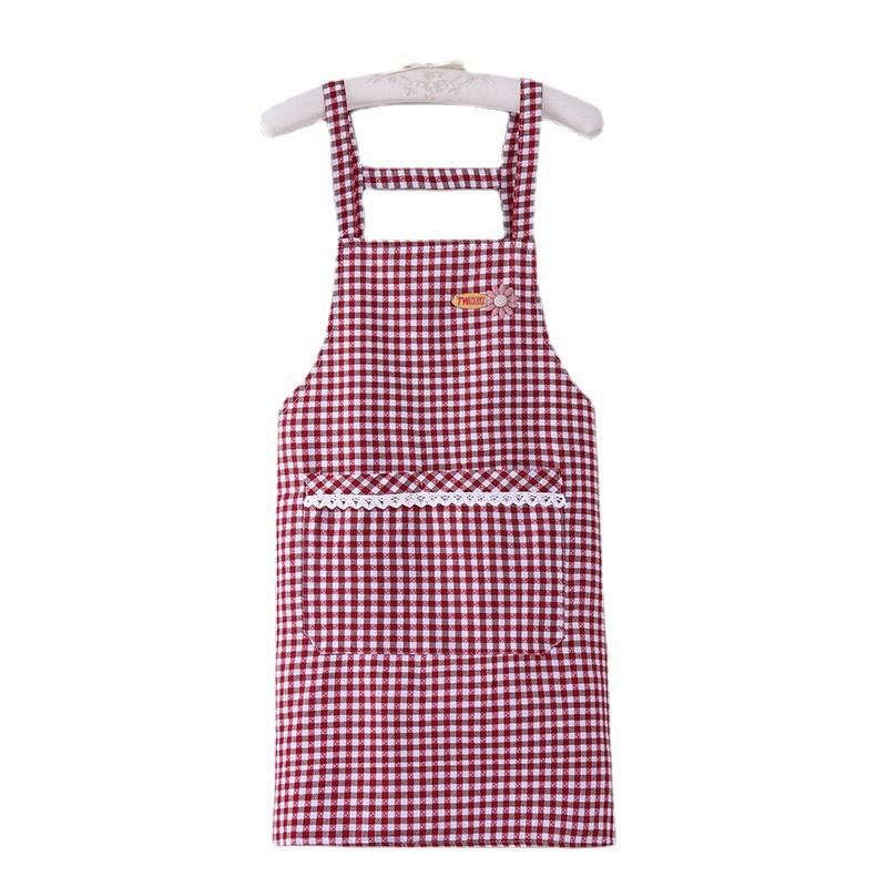 Cotton Apron Kitchen Cooking Sleeveless Oil-Resistant Unisex Adult In Stripe/Check 75x70cm