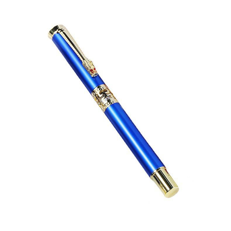 Ретро Металлическая Перьевая Ручка с Полым Драконом - Подписная Ручка в Древнем Стиле