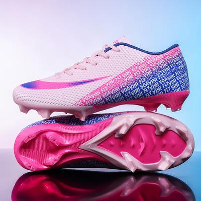 Men's Soccer Shoes High-Top Football Cleats, Outdoor Breathable Athletic Professional Spikes Youth Boys Football Shoes Unisex