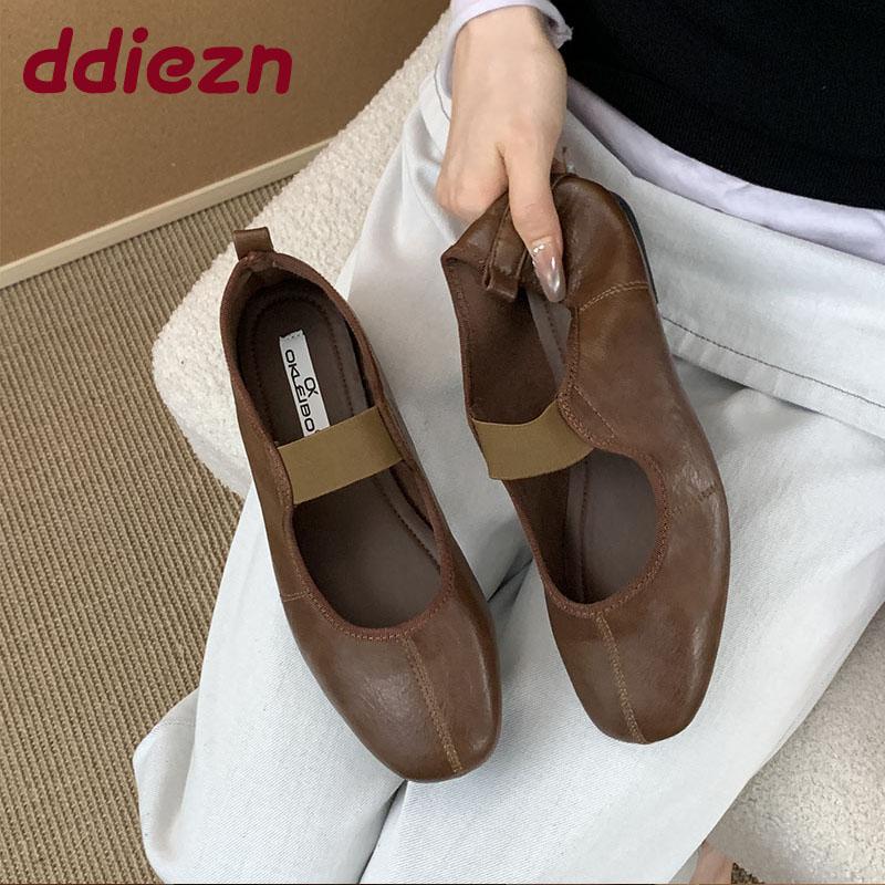 Fashion 2025 New Fashion Shallow Women Ballet Flats Shoes Spring Autumn Female Slip On Footwear Mary Janes Flats Shoes For Ladies